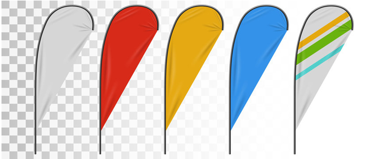 Teardrop Flag, Sharkfin Flag, or Flying Banner Design and Printing Company Kampala Uganda