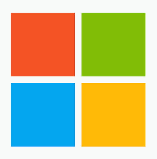 Microsoft.com Microsoft as a Technology partners logos