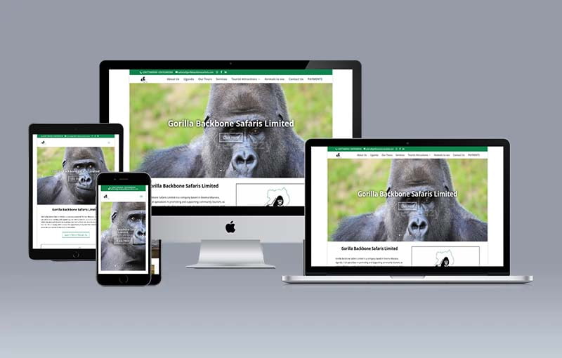 Gorillabackbonesafaris.com The Best Safari Website Design Company Kampala Uganda